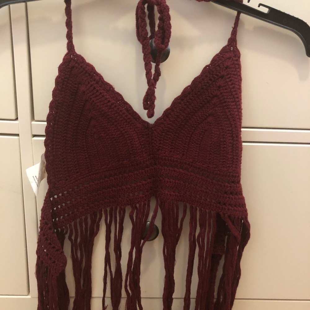 Knitted crop top